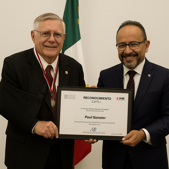 Ganster, director of the Institute for Regional Studies of the Californias (IRSC) in CAL, was presented with the Ohtli Award by Mexico's Ministry of Foreign Relations.