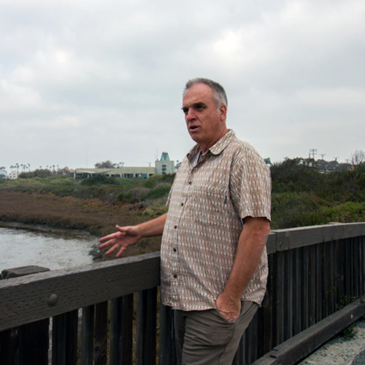 Jeff Crooks is a research coordinator at the Tijuana River National Estuarine Research Reserve. / Photo by Adriana Heldiz (courtesy of Voice of San Diego)
